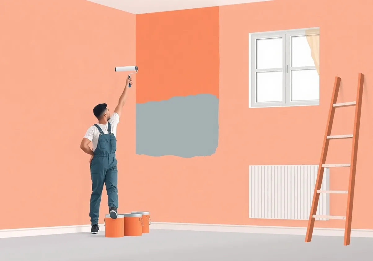 Peintre Châteaugiron 35410 en intervention sur un chantier